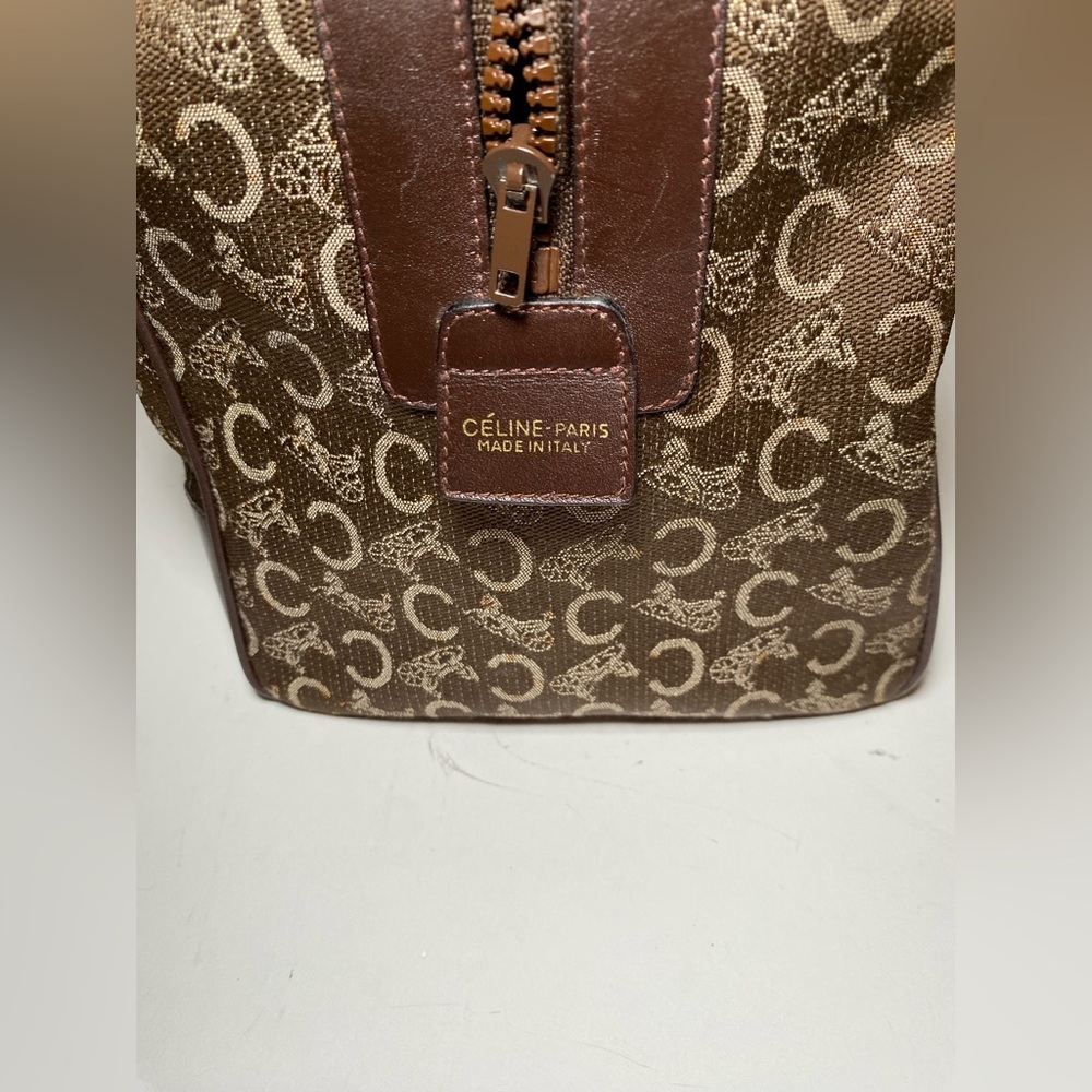 Celine C Sulky Boston Bag Canvas Women's Bag (LUX made in France) - Picture 9 of 14